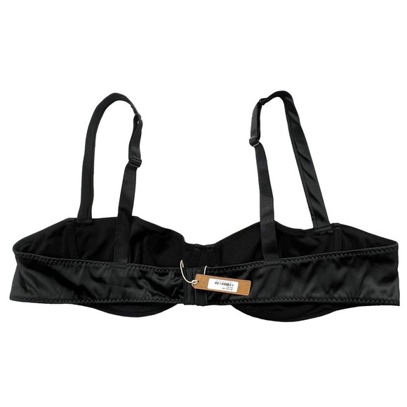 SKIMS Woven Shine Underwire Bra 44C Onyx - Picture 4 of 12